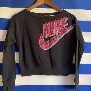 Nike crop sweat shirt